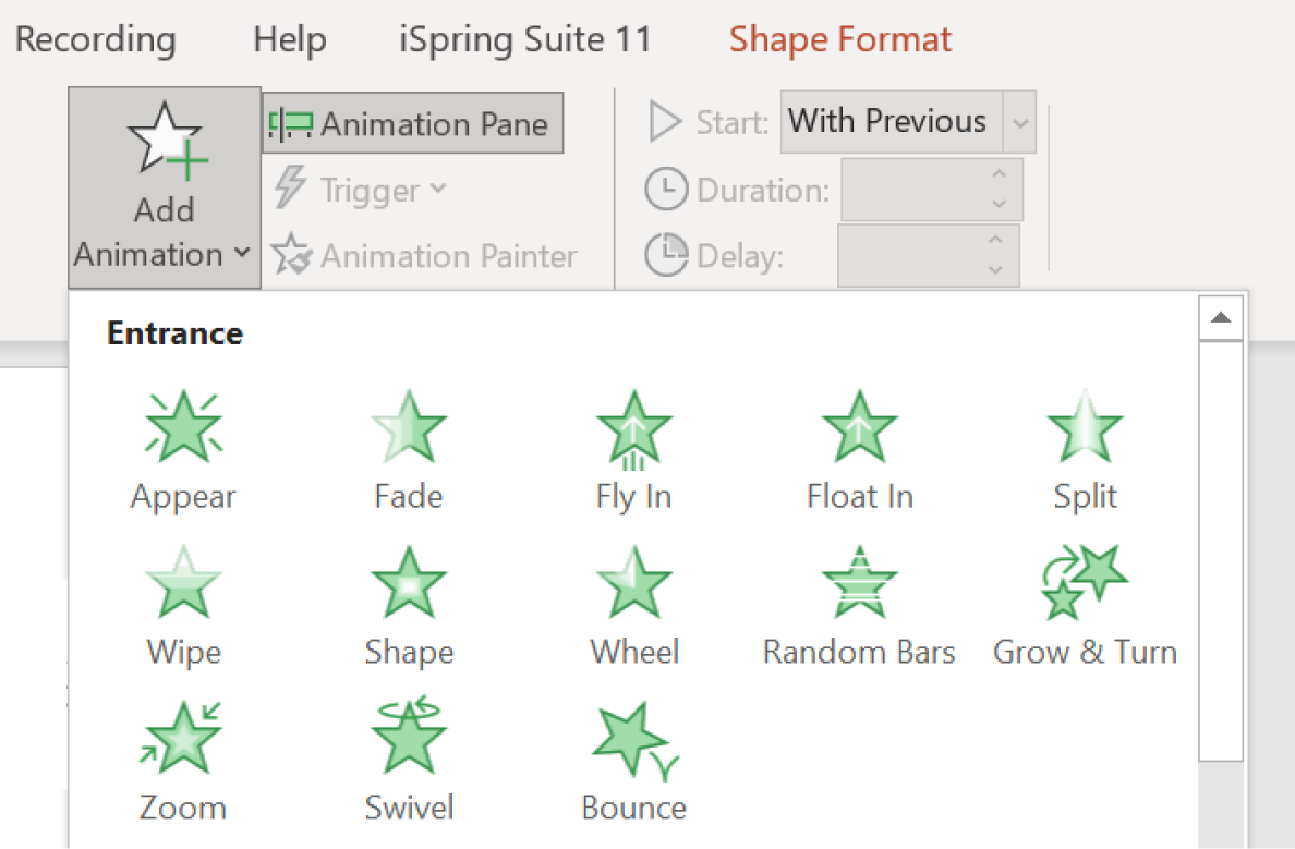 Adding animations in PowerPoint