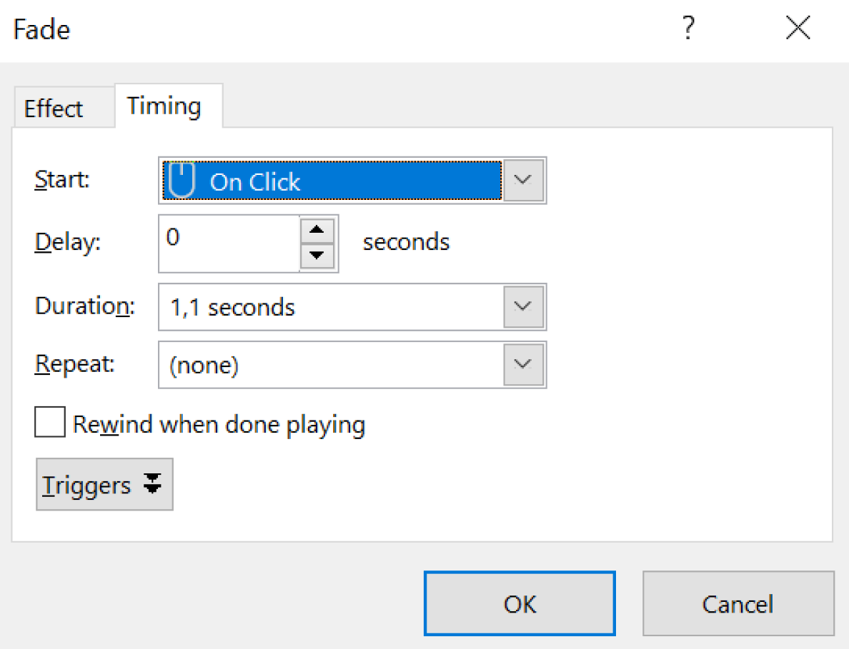 Managing animations’ timing in PowerPoint