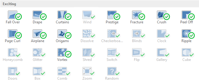 PowerPoint 2013 Slide Transition Effects Supported In ISpring