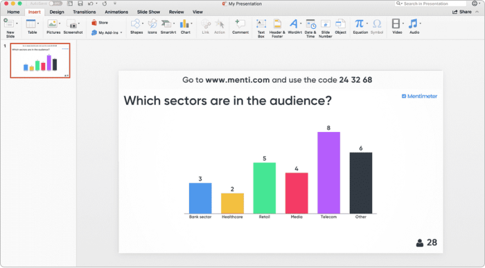 Mentimeter PowerPoint add-in