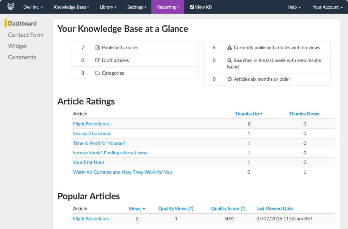 Knowledge Owl repository