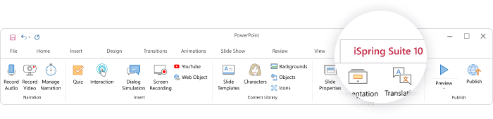 PowerPoint ribbon