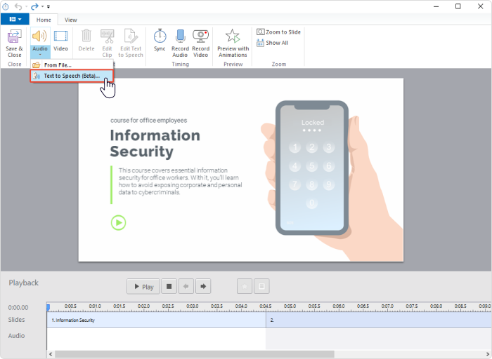 how to screen record powerpoint presentation with audio