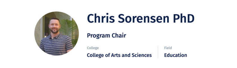 Chris Sorensen, Ph.D., Program Chair