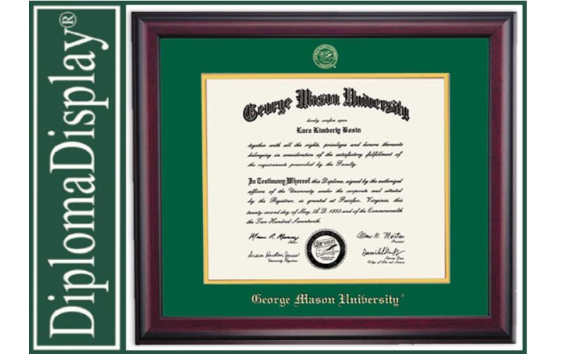 A sample certificate from George Mason University