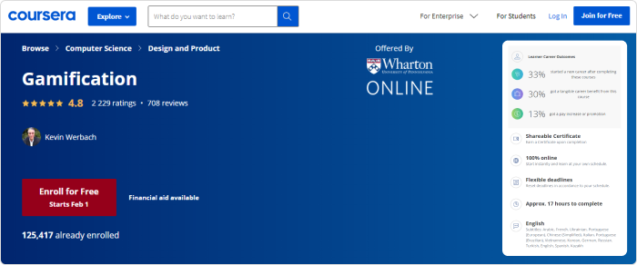 Gamification (Coursera)