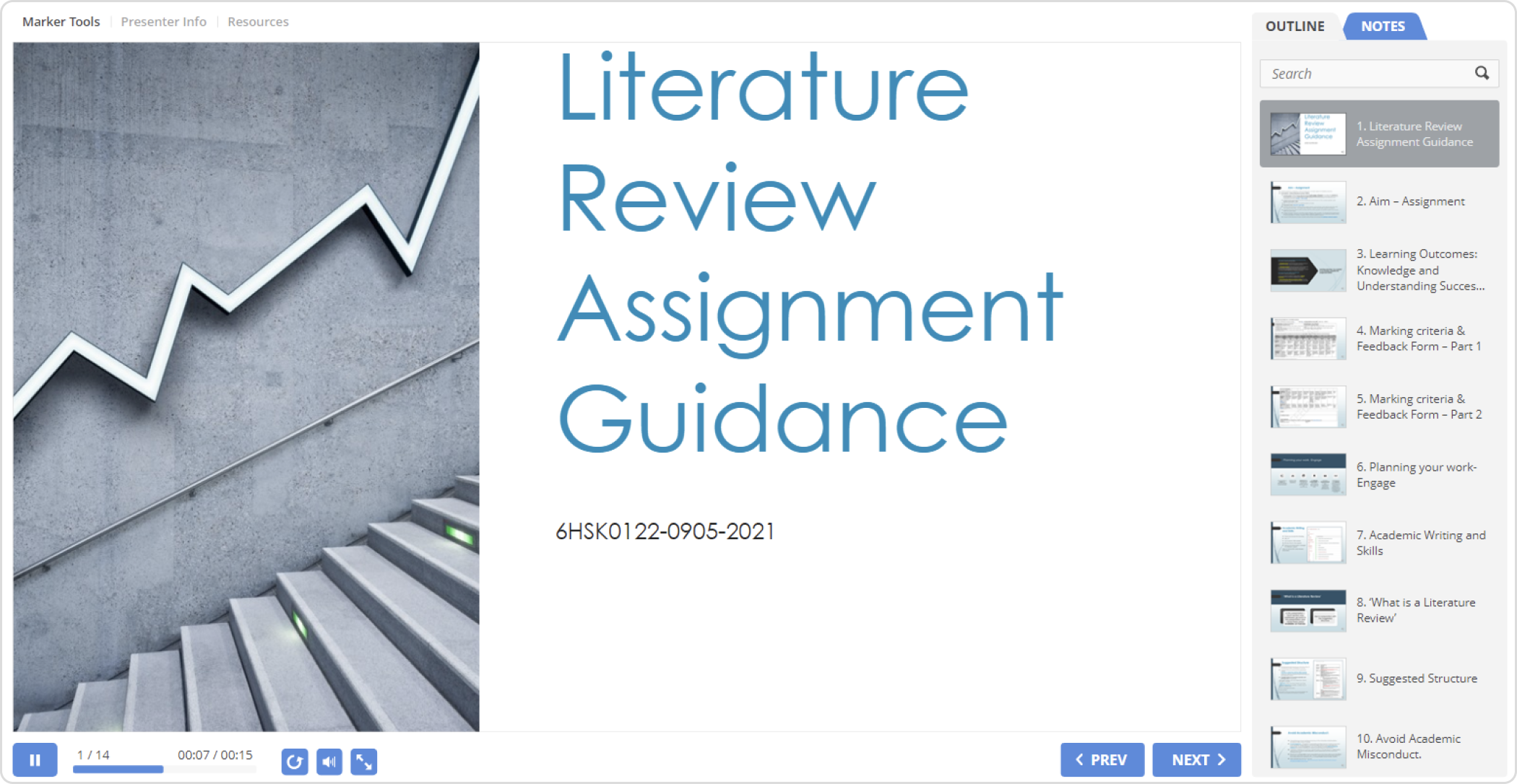  Interactive assessment guide created in iSpring Suite