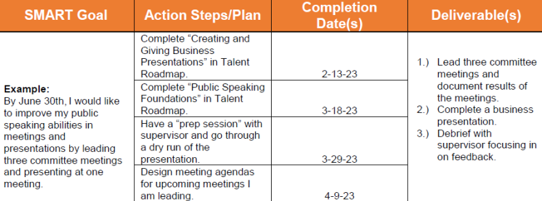 Rochester Institute of Technology Employee Development Plan