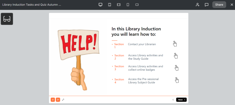 library-induction-course-page