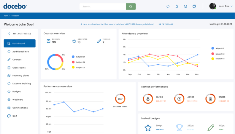 Docebo compliance training LMS