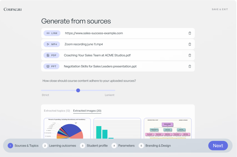 Courseau AI course creator