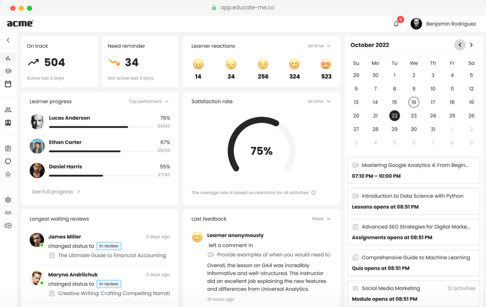 EducateMe cloud-based LMS