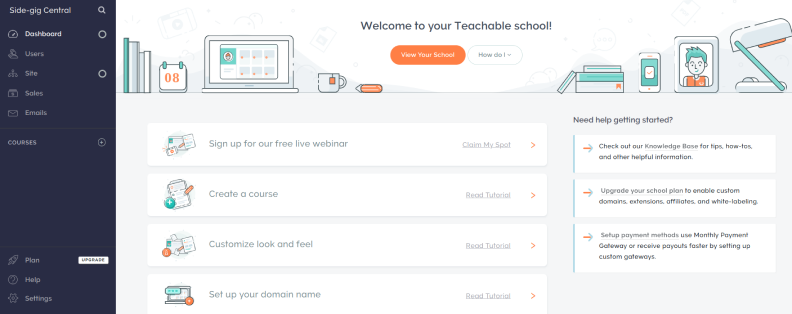 Teachable platform interface