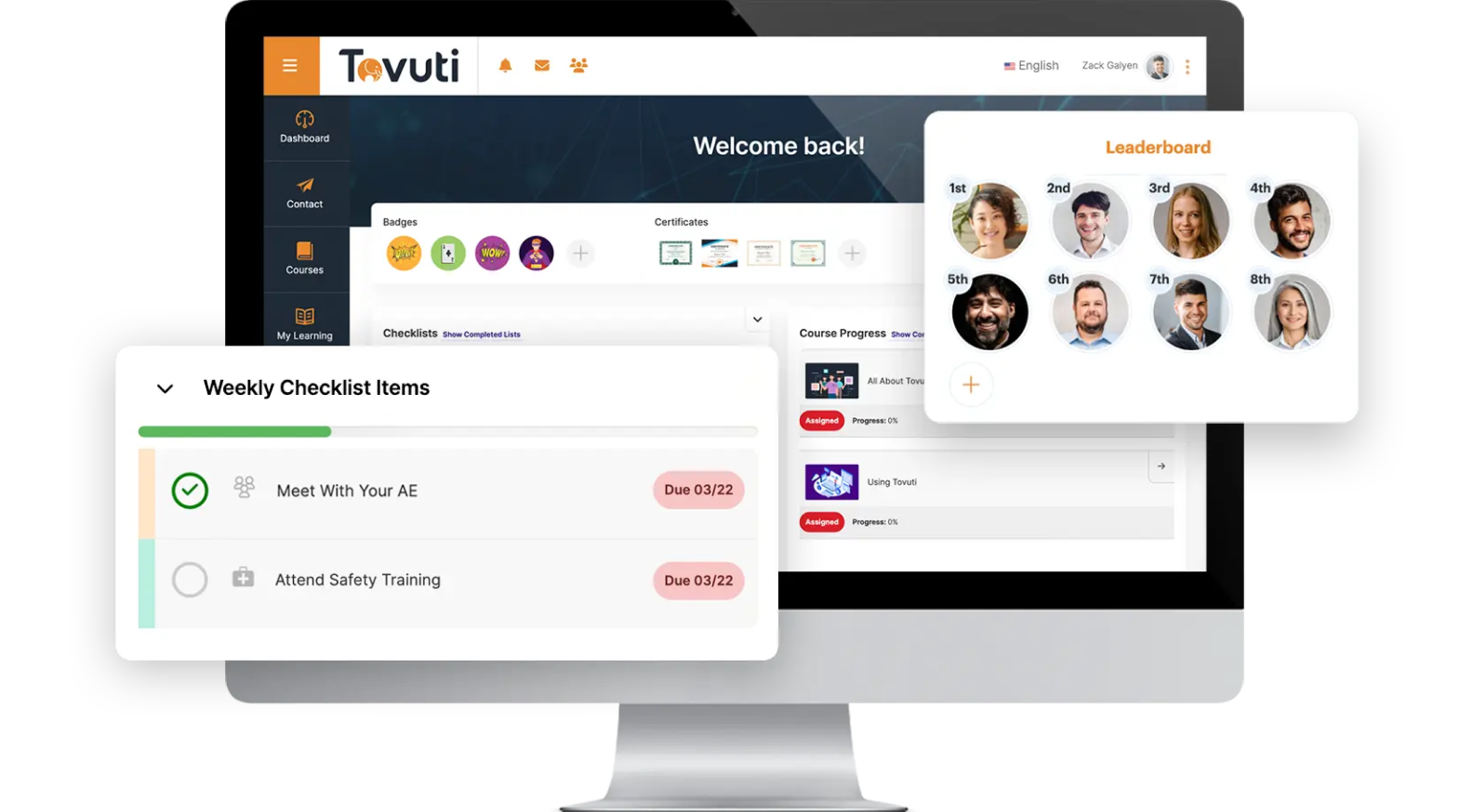 Tovuti interface