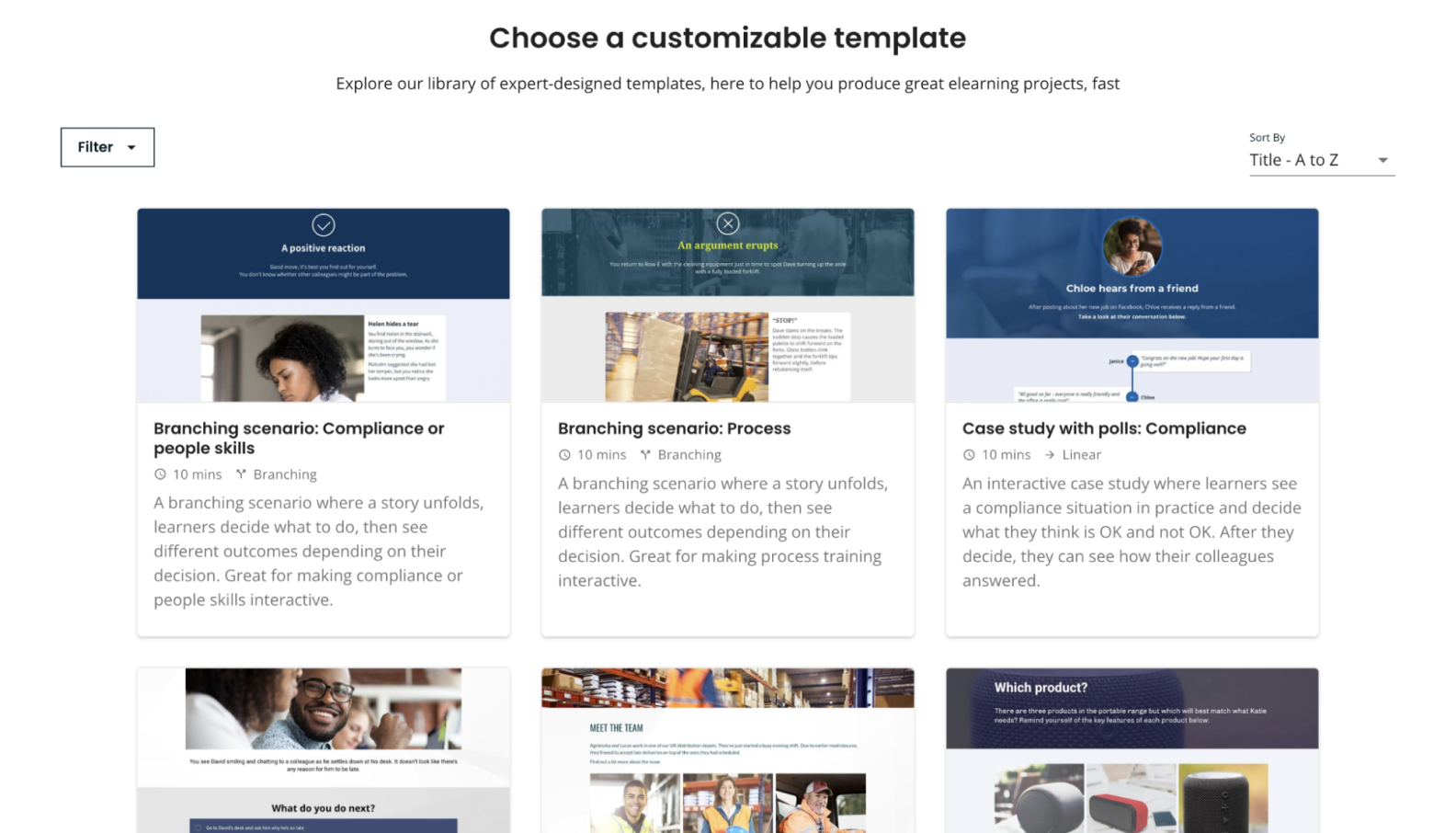 Elucidat interface Elucidat interface