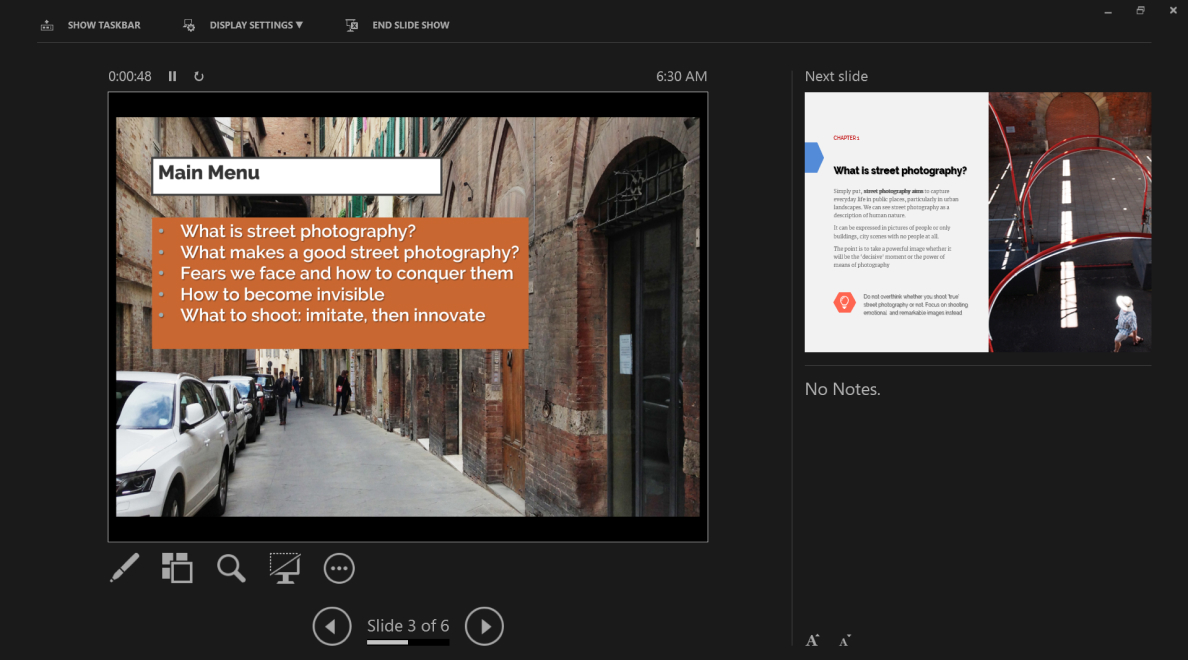 Presenter View in PowerPoint How to make PowerPoint presentations better with enabled Presenter View