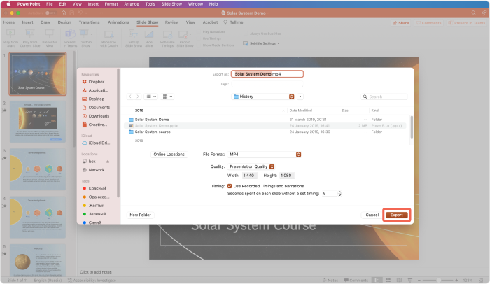 Export PPT Video Presentation on Mac Export PPT Video Presentation on Mac