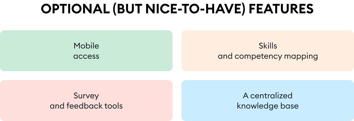 Nice-to-have training tracking software features