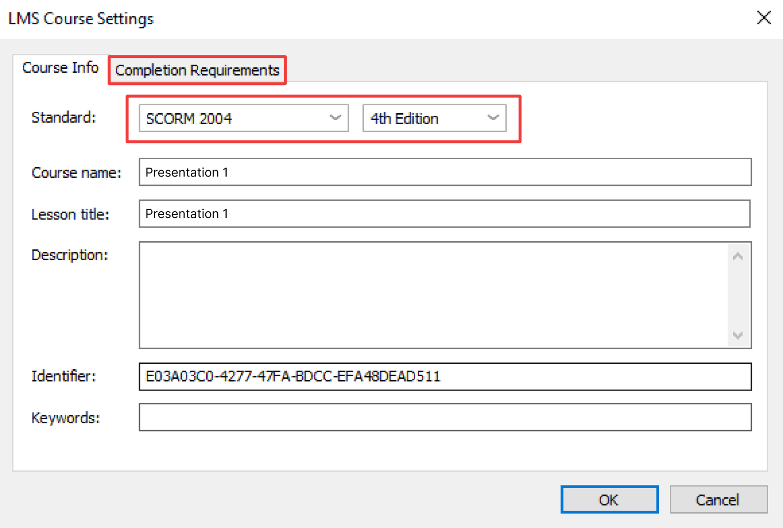 4th edition of SCORM 2004 4th edition of SCORM 2004 option in iSpring Suite