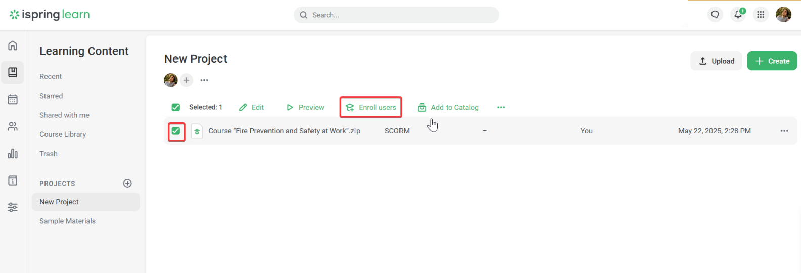 Click on Enroll users Click on Enroll users