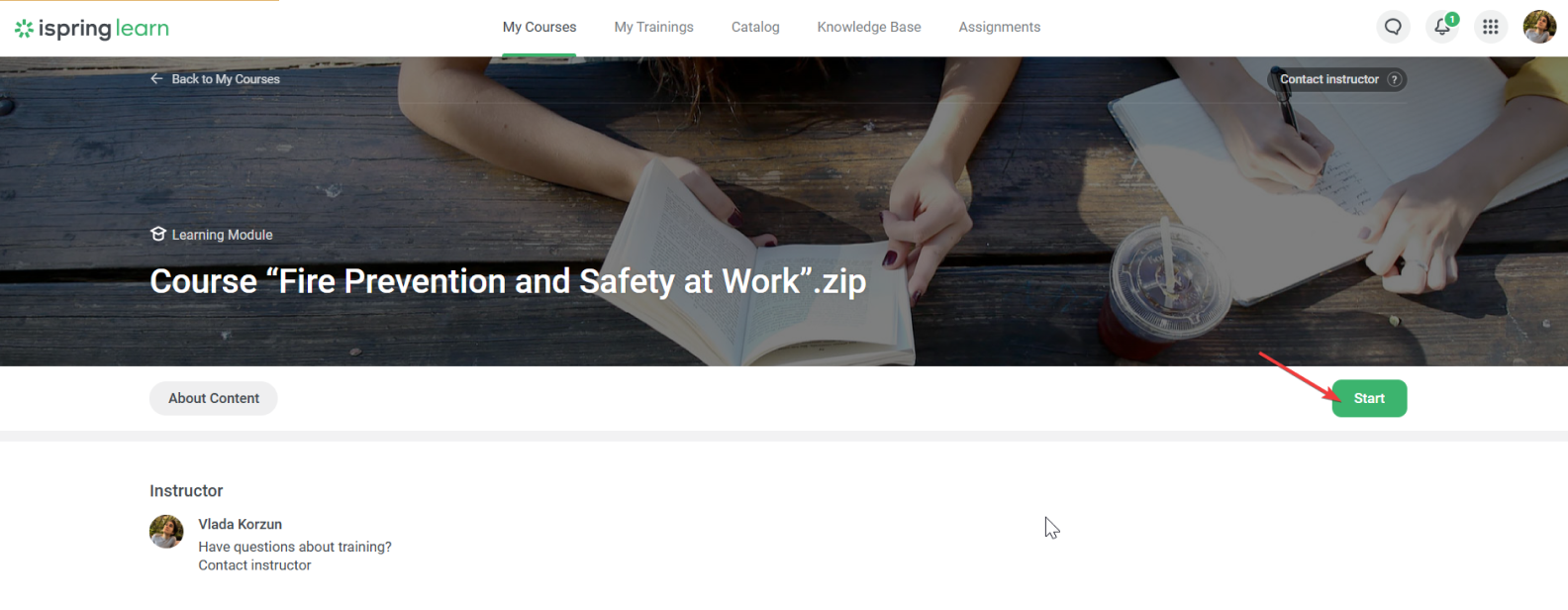 Click on Start Click on Start