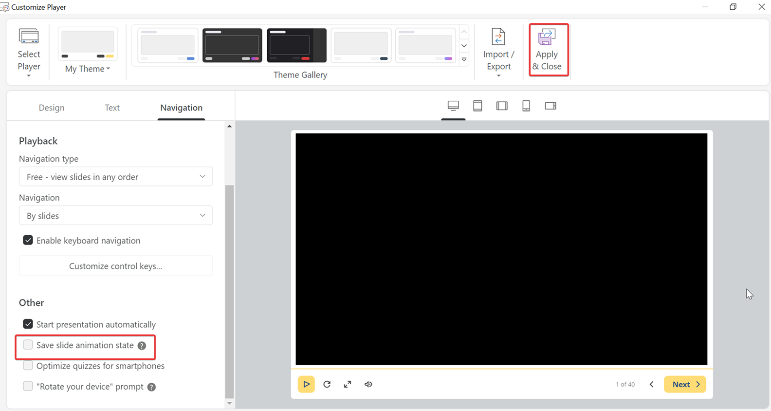 Showcasing with the iSpring Suite player Showcasing with the iSpring Suite player
