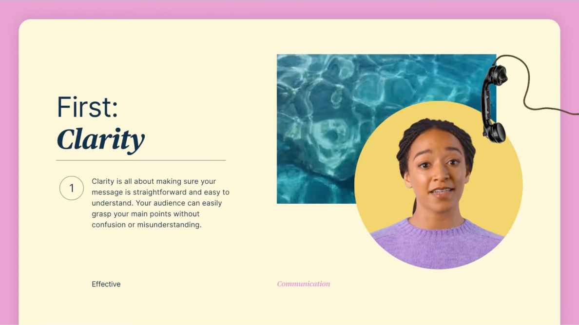 AI-generated training video example
