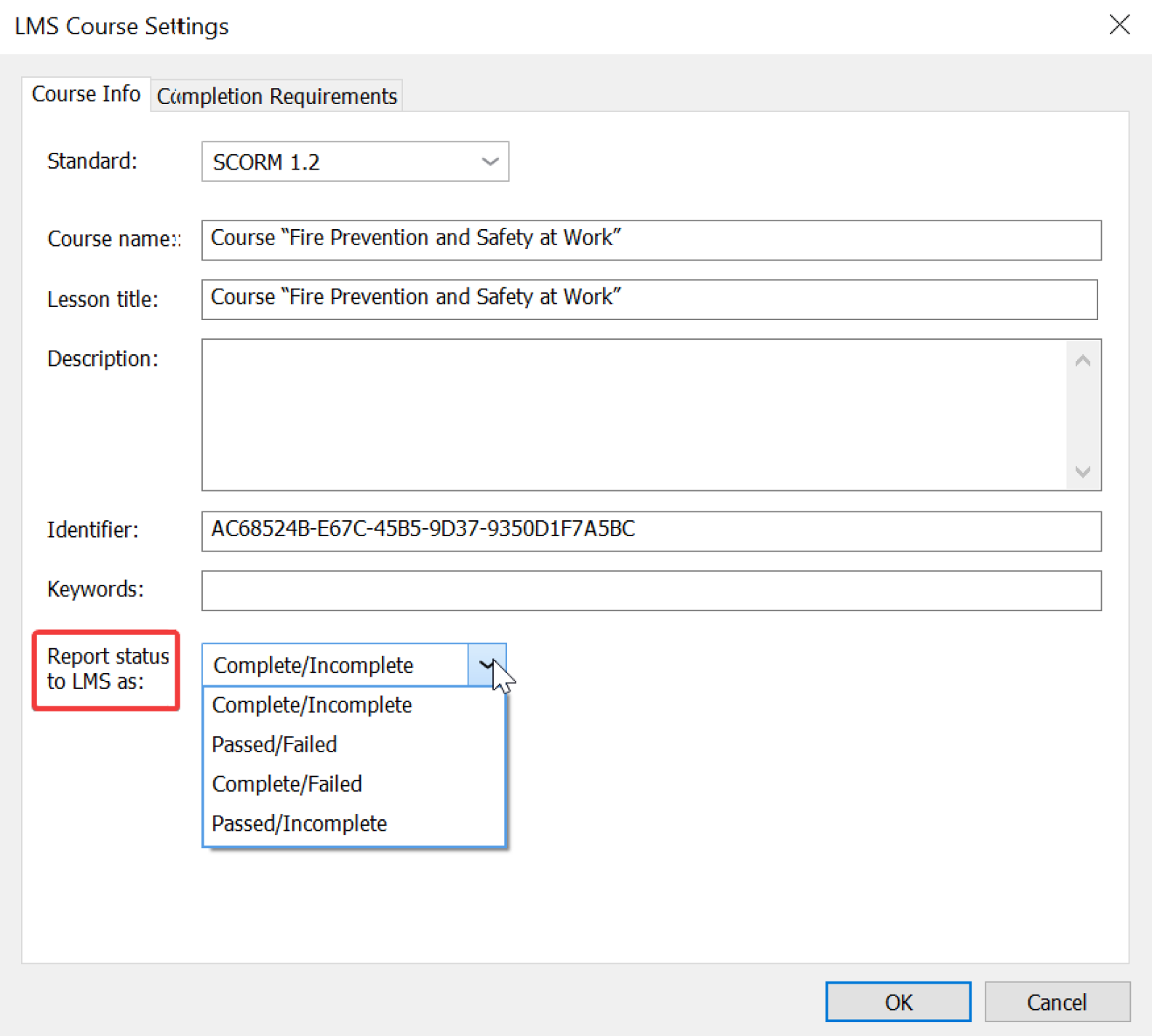 A course published to SCORM 2004 isn’t completing A course published to SCORM 2004 isn’t completing