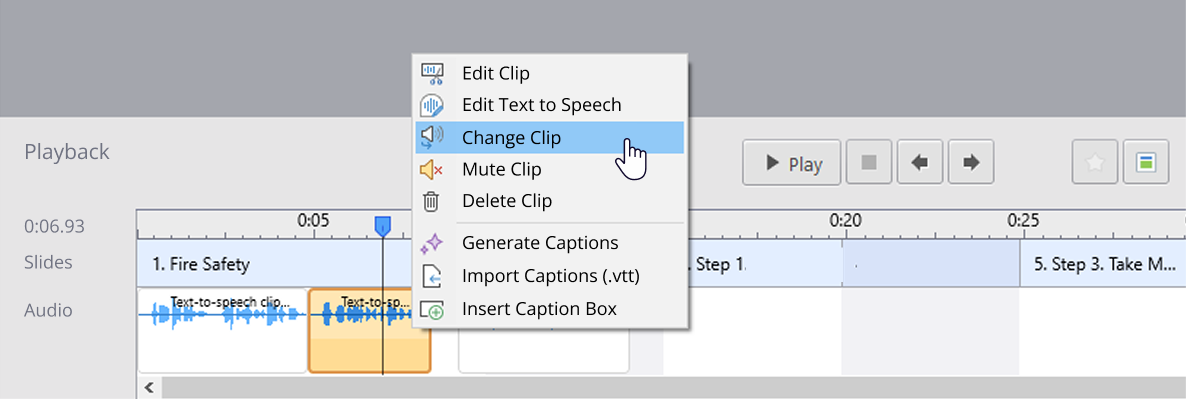Replace the audio on an individual slide in PowerPoint with iSpring Suite