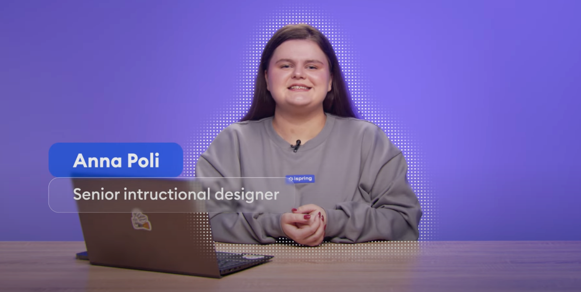 An example of Talking head video