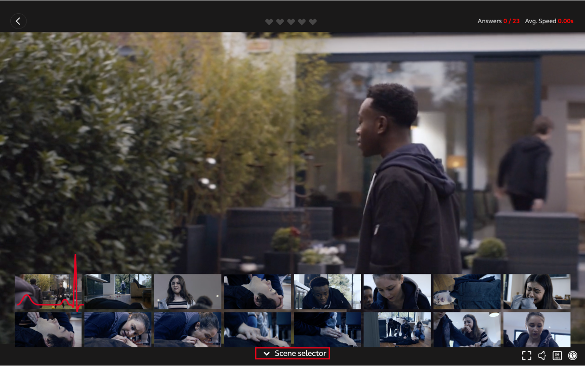 Interactive training video example