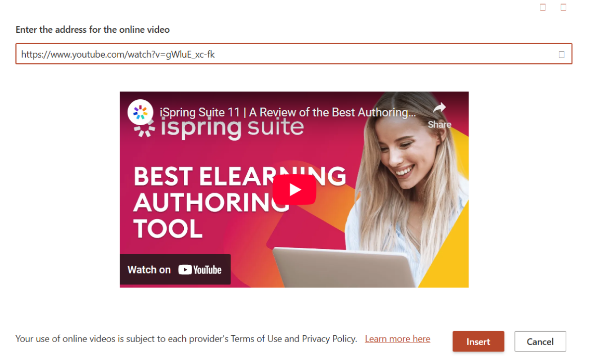 Paste the URL Paste the URL