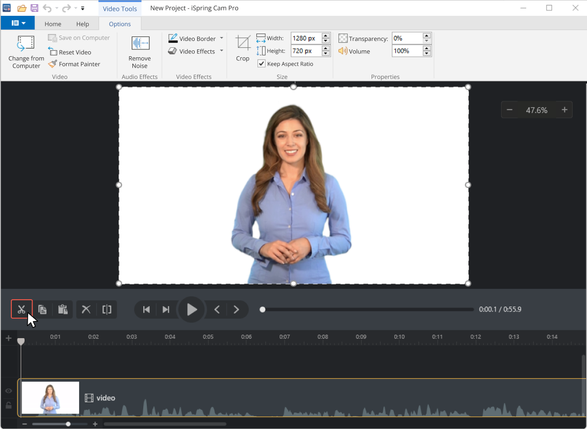 Use available editing tools