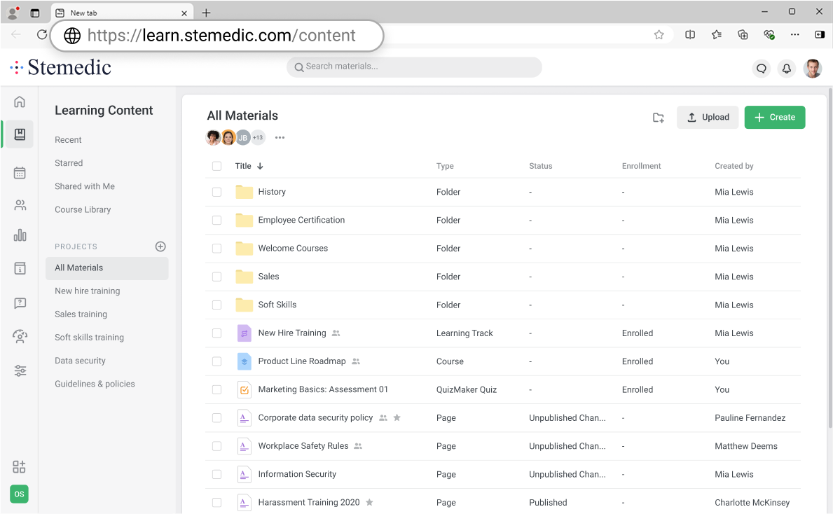 Crafting training programs Crafting training programs in iSpring LMS
