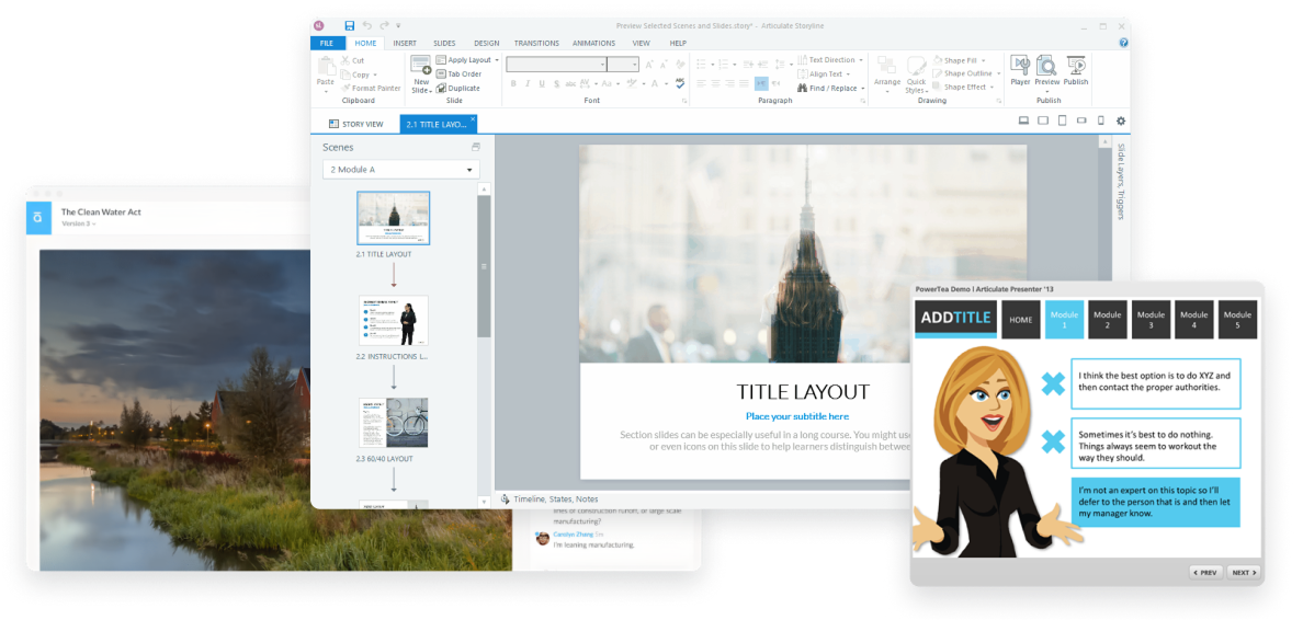 Creating content in Articulate 360 Creating content in Articulate 360