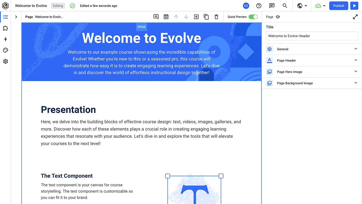 Creating a course with Evolve Creating a course with Evolve