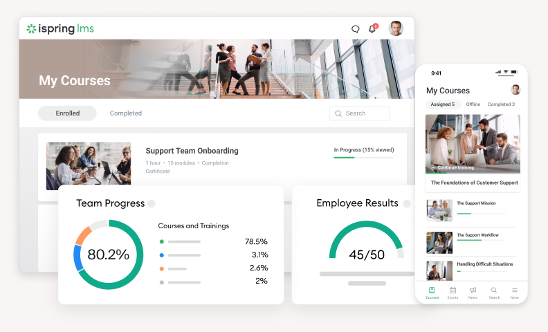 iSpring LMS for nonprofits