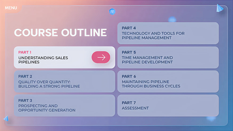 An example of a course outline