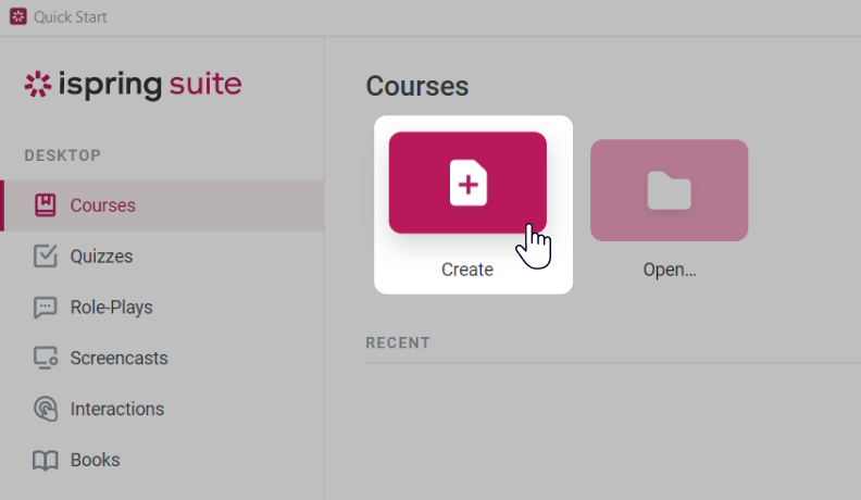 Built-in iSpring Suite MP4 to SCORM converter