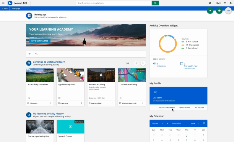 Docebo Docebo SaaS LMS interface