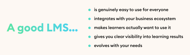 5 signs of a good SaaS learning management system 5 signs of a good SaaS learning management system