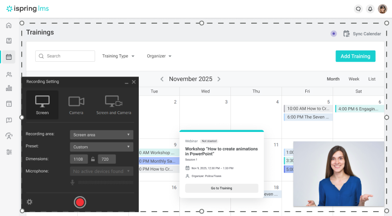 iSpring Suite screen recorder