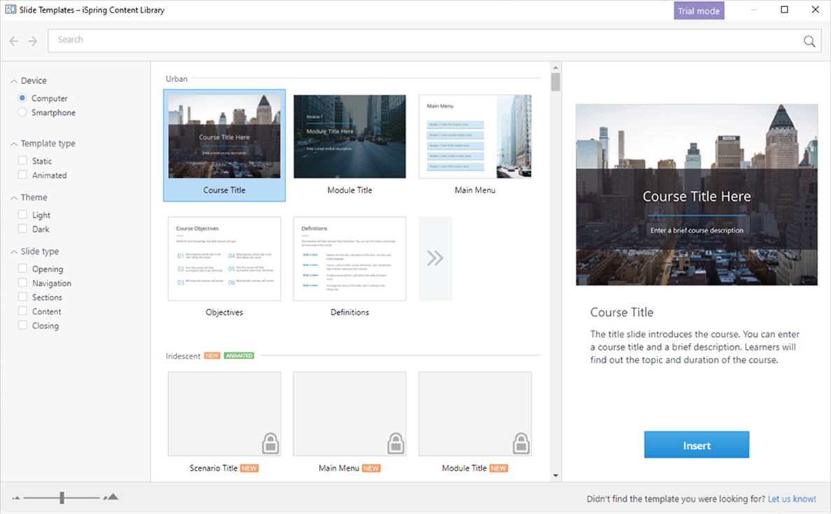 iSpring Suite Content Library iSpring Suite Content Library