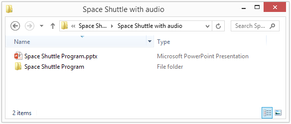 iSpring project is a .pptx presentation and a project folder with the same name.